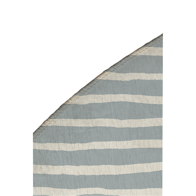 Spinal Row Non-Slip Outdoor Rug, Round 5'