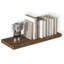  Grandes tablettes flottantes murales pour 1 ensemble de tablettes murales en bois 36 po x 10 po x 1 po avec support mural invisible pour la chambre à coucher, la cuisine, le salon et le bois noir-1402919054-1401191961