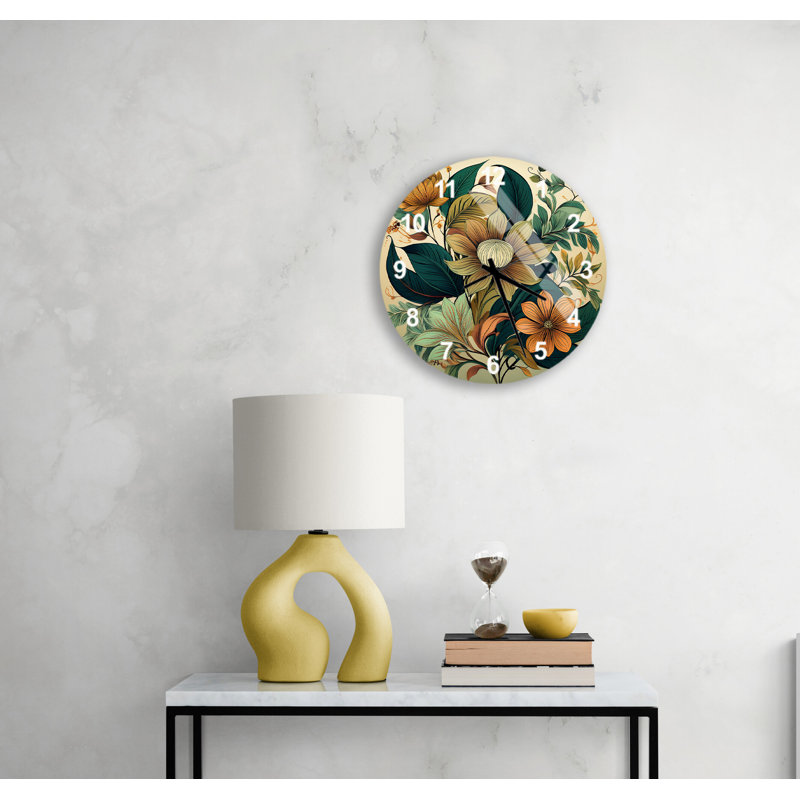 Horloge murale silencieuse Earthy, Blanc