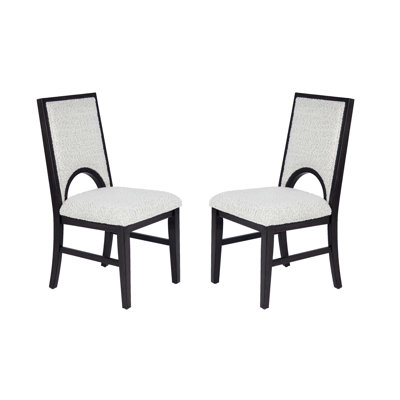 Chaise de salle à manger rembourrée en tissu