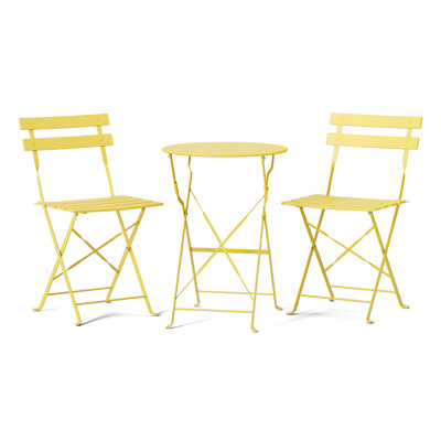 3-Piece Folding Bistro Set,Light Green