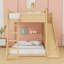 Lit mezzanine avec glissade et tablettes de rangement-73527190-73527191