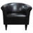 Liam Faux Leather Barrel Chair-1497373630
