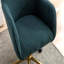 Chaise de bureau verte en tissu Teddy-814594620