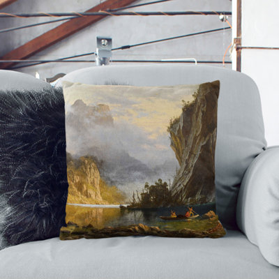 Indians Spear Fishing Scatter Cushion