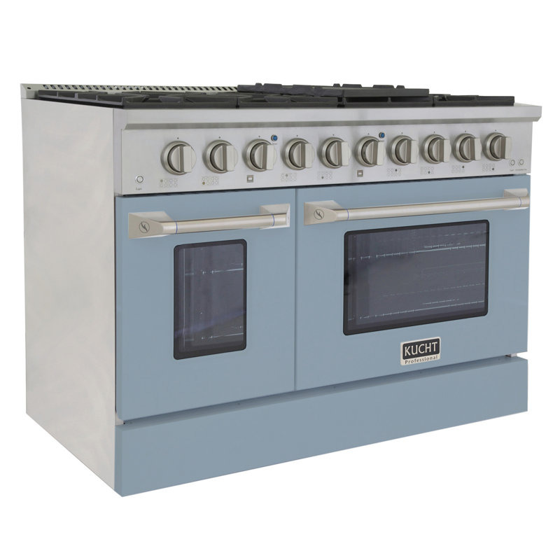 48" 6.7 Cu. ft Freestanding Gas, Light Blue, Liquid Propane