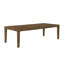 Ensemble de salle à manger confortable à finition brune 5 pièces avec grande table, chaises rembourrées et rallonge-1135512750