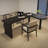 Black Rectangular Solid Wood desk-108954308-108954306