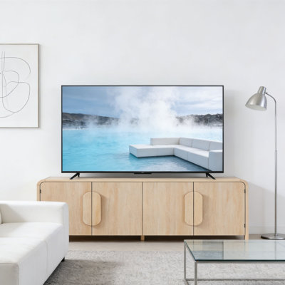 TV Stand, Side Panel TV Stand With Storage Space