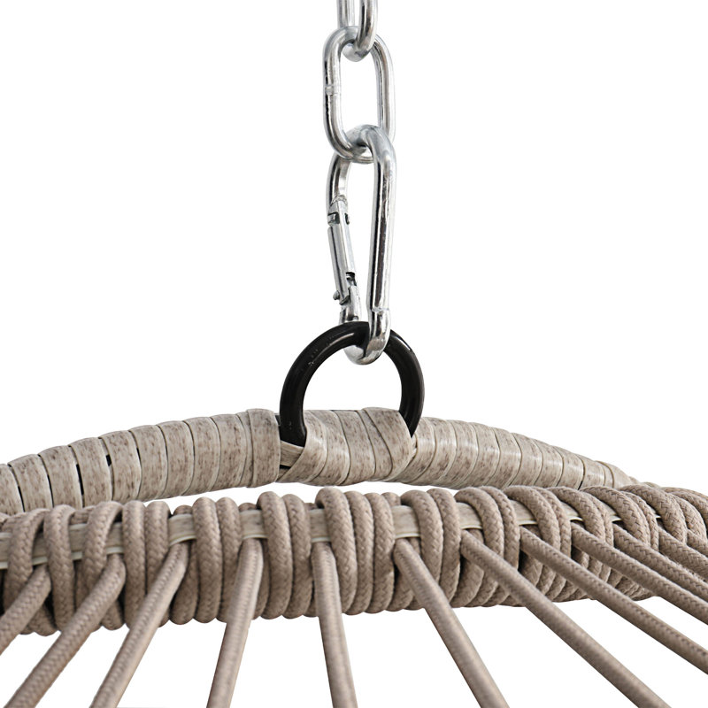 Chaise suspendue en PE pour l'extérieur, Mauve