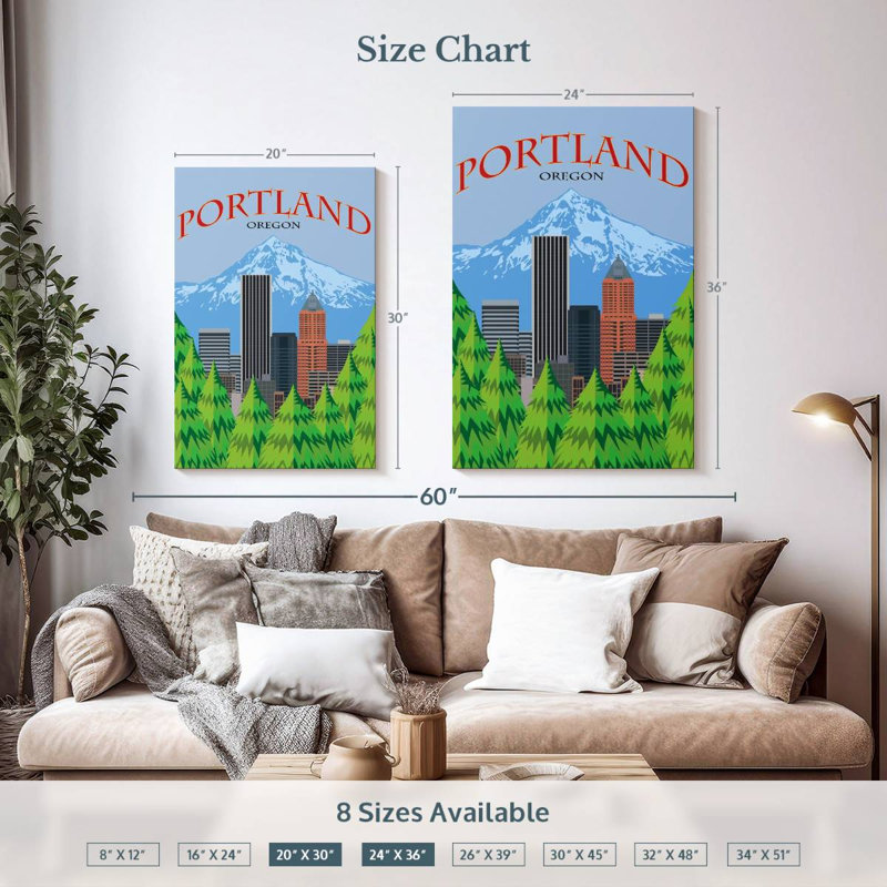 Sireci Portland Poster, 36" H x 24" W