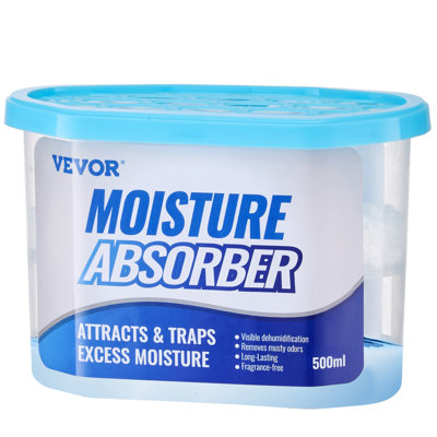 Boîtes d'absorption d'humidité, boîtes d'absorption d'humidité 10,8 oz (6 paquets), déshumidificateur sans parfum attire l'humidité supplémentaire de votre salle de bain, placard et cuisine