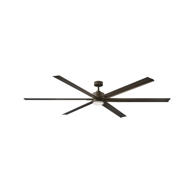 Collette 6 - Ventilateur de plafond standard à  lumières LED avec télécommande murale et ensemble d'éclairage inclus