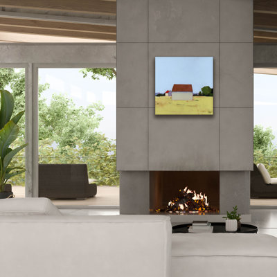  'House Beyond' by Ruth LaGue Canvas Wall Art, 26" x 26"