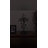 Anainah Tiffany Table Lamp White Stained Glass Baroque Style Lavender LED Bulb 20"H*10"W*10"D