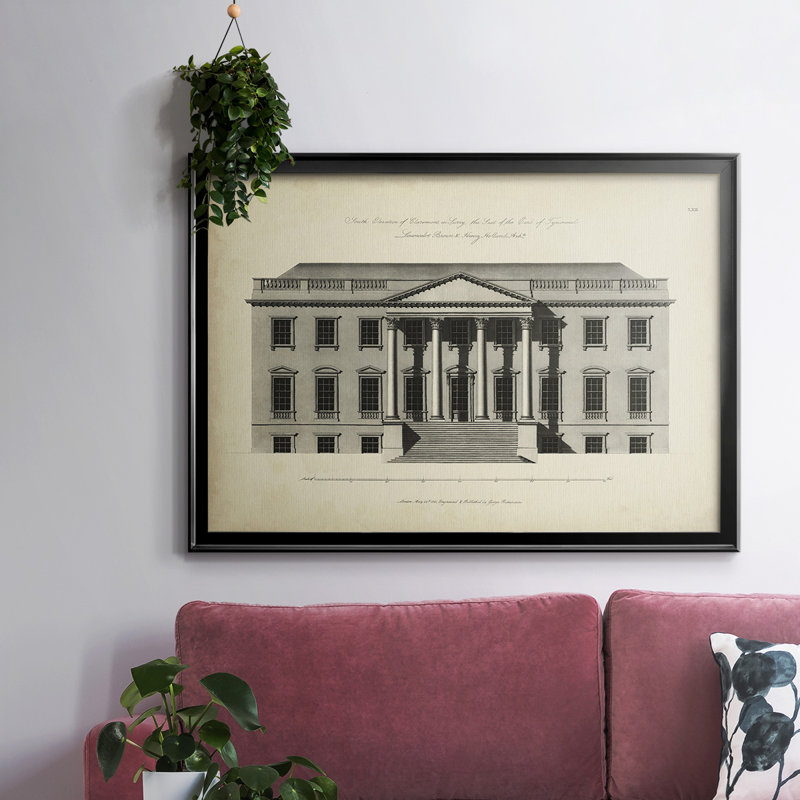 Richardson Architecture II, reproduction d'art sur toile, Noir, H 26 po x l 38 po