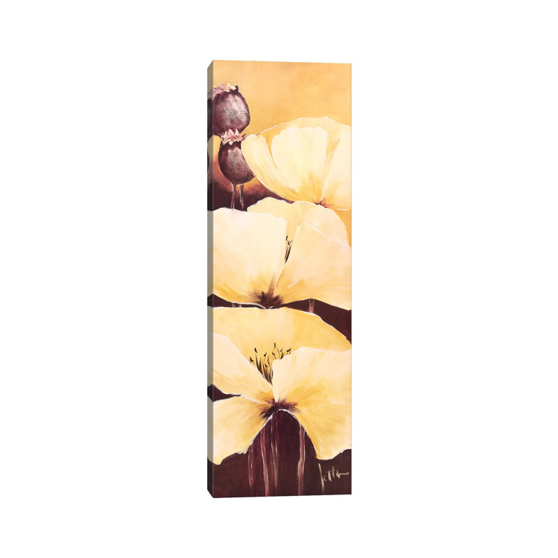 Yellow Poppies III by Jettie Roseboom - Wrapped Canvas Panoramic Gallery-Wrapped Canvas Giclée