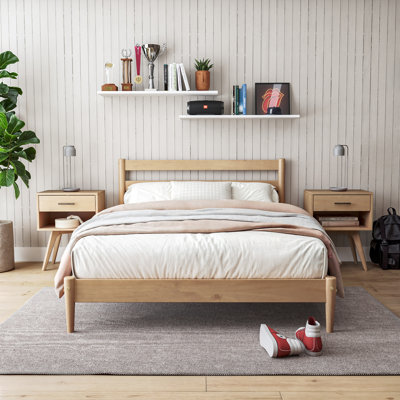 Lasher Twin Solid Wood Bed