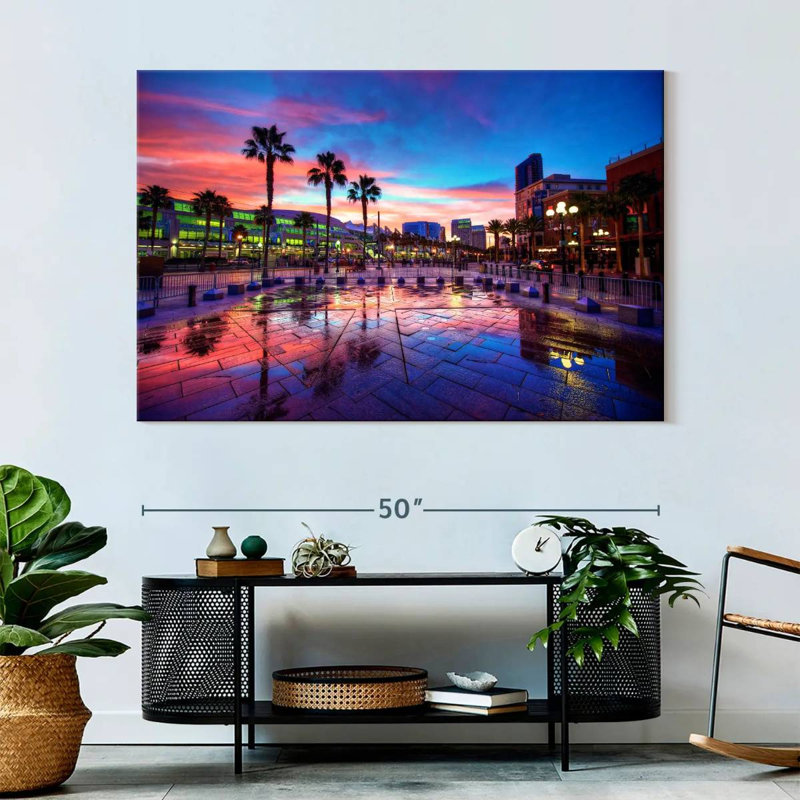 Coucher de soleil Sirecc San Diego, H 34 po x l 51 po