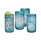 Color Swirl 18 oz. Highball Glasses
