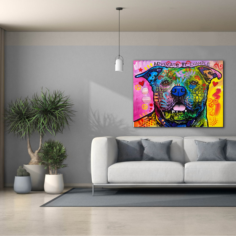 «Advocate By Exemple» par Dean Russo, art mural sur toile, H 12 po x l 16 po x P 0,75 po
