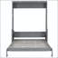 Grand lit escamotable avec bureau, DEL et USB-131640382