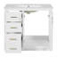 Ensemble de meuble-lavabo 36 po avec lavabo en céramique, armoire de rangement en bois massif, ensemble de meuble-lavabo autoportant avec 3 tiroirs et portes à fermeture douce-118003272