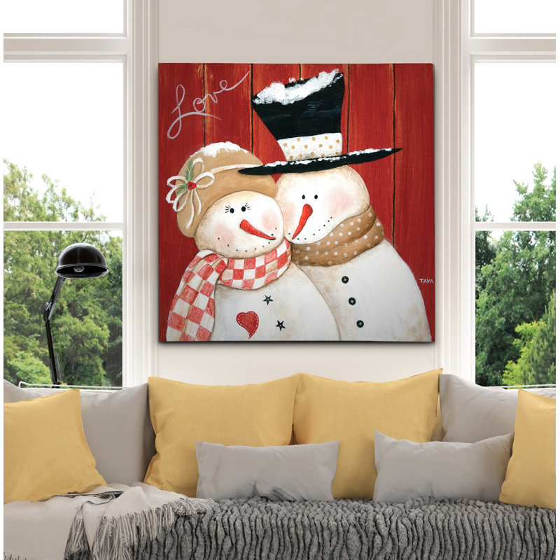 « frosty love », peinture, H 32 po x l 32 po x P 1,5 po, Toile tendue