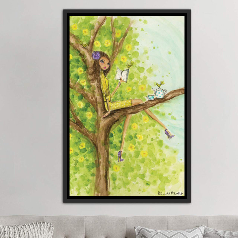 Printemps à Summerside # 3, art, H 60 po x l 40po x P 1,5 po, Toile avec cadre argenté