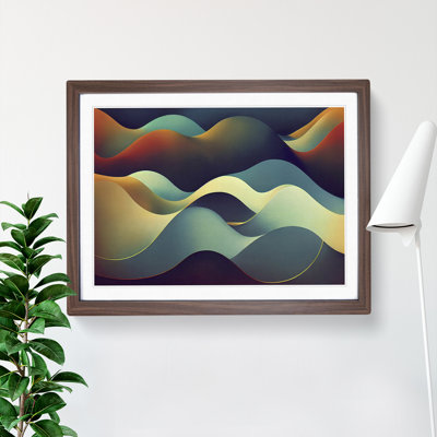 XH1022-6445X Ocean Surrealism Abstract - Single Picture Frame Print