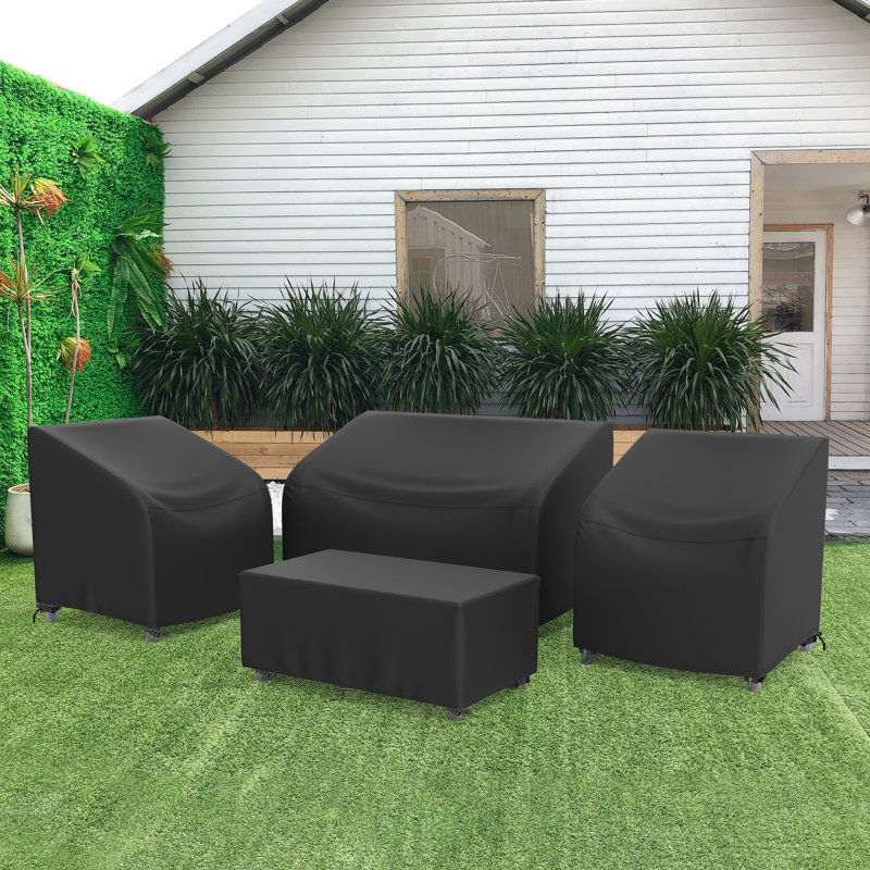 Outdoor Conversation Set Cover, Black