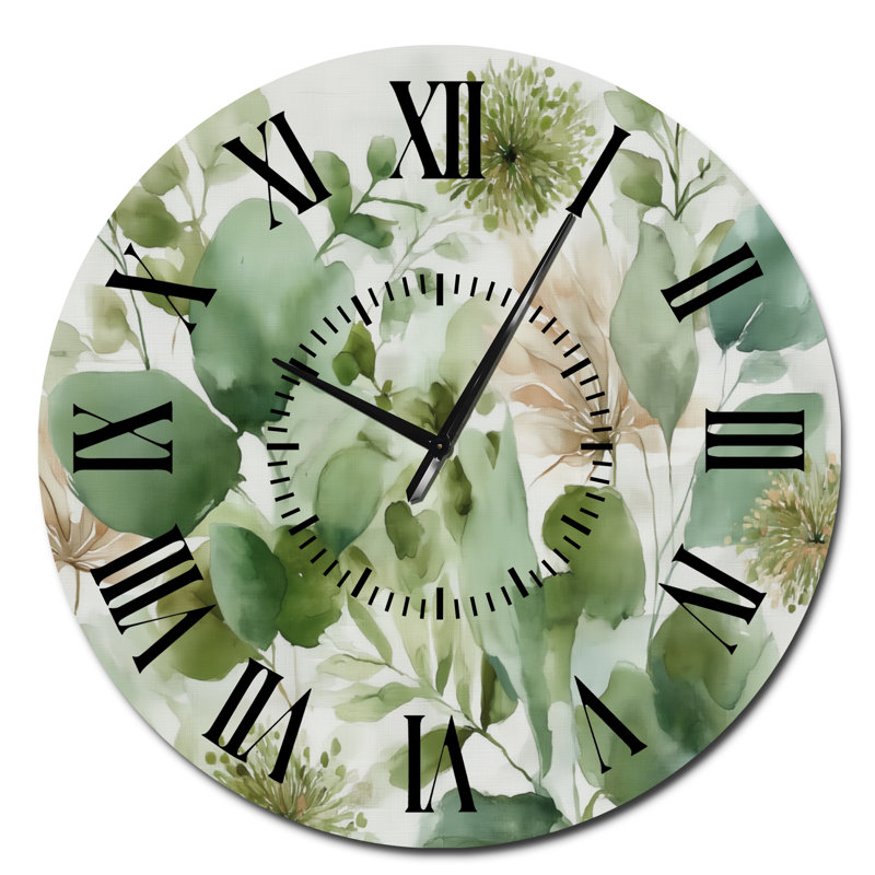 Horloge murale aquarelle, Surdimensionné