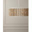 Lustre cylindrique unique à 6 lumières avec accents en fer forgé Holcroft