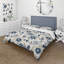 Ensemble de housse de couette Antique Blue Graceful Flowers-613016931