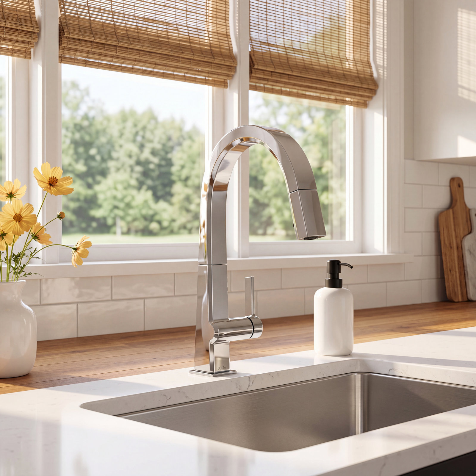 Pivotal Pull-Down Kitchen Faucet, Chrome