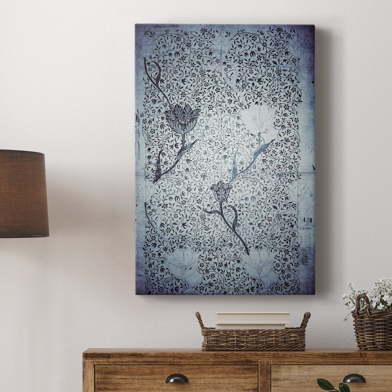 Reproduction abstraite rétro CLV III - galerie Cavas, H 36 po x l 24 po