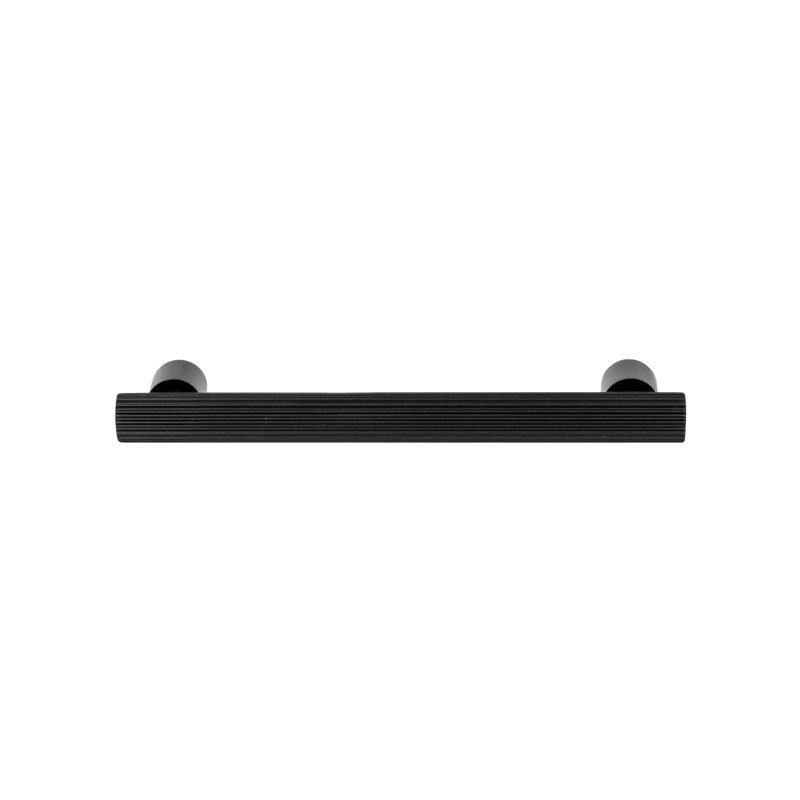 Matte Black "Elite" T-Bar Fluted Drawer Pull