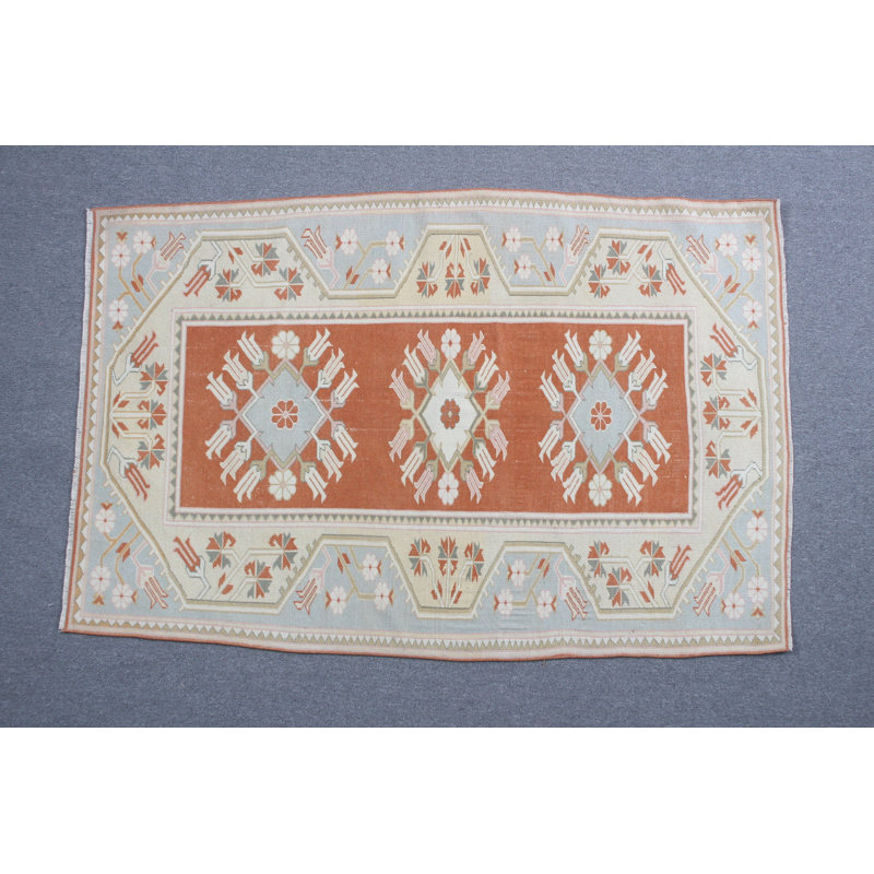 Tapis rétro vintage rouge Anatolian pour la cuisine et les dortoirs