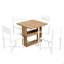 Ensemble de table de salle à manger extensible de 63 pouces Modern Modern