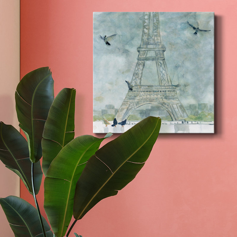 Paris in Flight - Reproduction sur toile tendue, H 10 po x l 10 po x P 1,5 po
