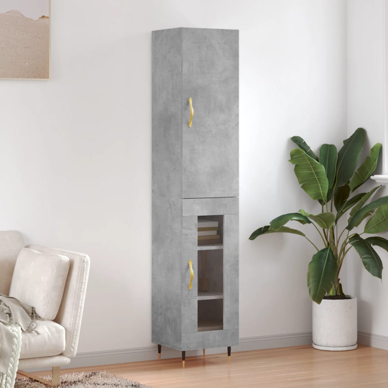 Merian 34.5cm Sideboard, Concrete Grey