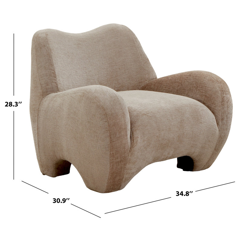 Randal Chenille Accent Chair, Beige