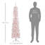 6' Artificial Christmas Tree with Realistic Branches Pink