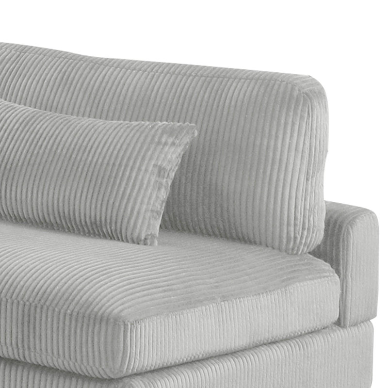 Chaise rembourrée de style moderne, Gris