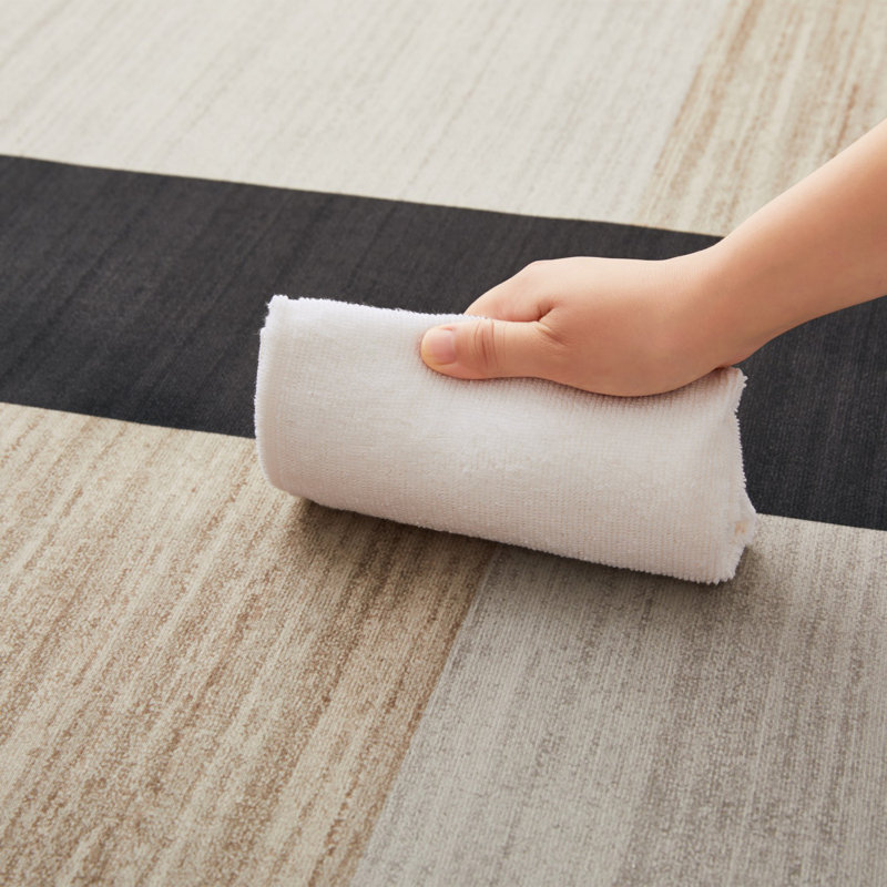 Abstract Machine Printed Shag Area Rug, Rectangle 120 x 170 cm