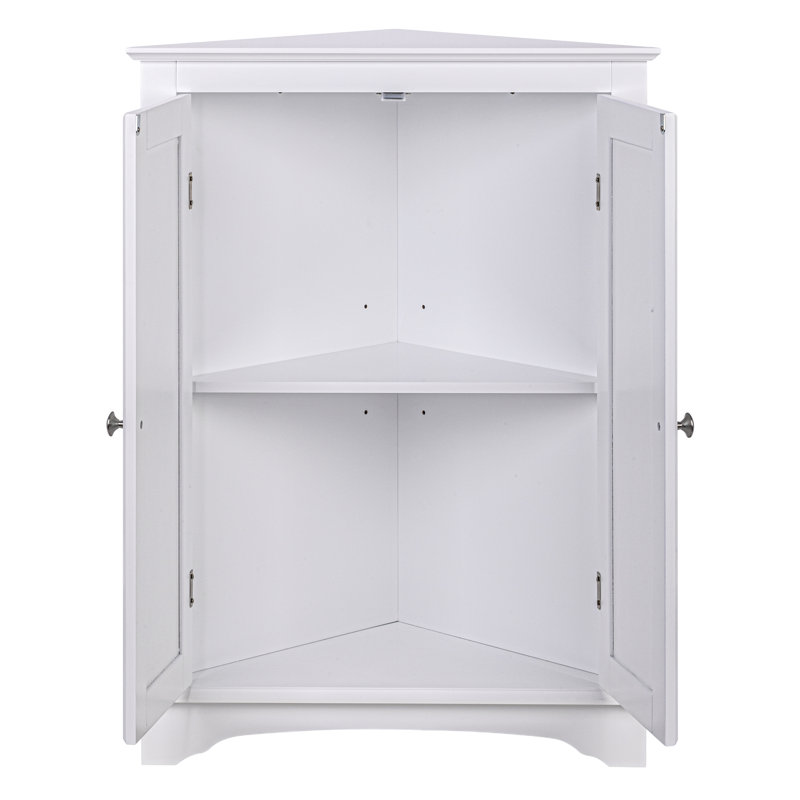 Armoire de salle de bain sur pied l 23,62 po x H 31,89 po x P 12,4 po Wagstaff, Blanc