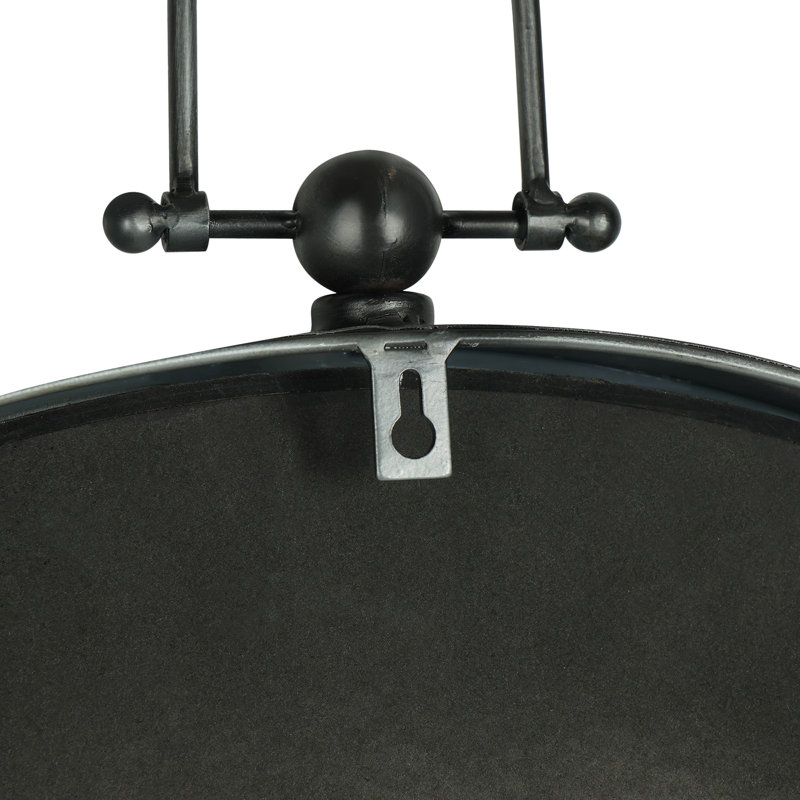 Oversized Antiquite De Paris Round Metal With Top Loop 24.02" Wall Clock