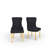 Tufted Velvet Upholstered Wingback  Dining Chair-1818594806-1818594807