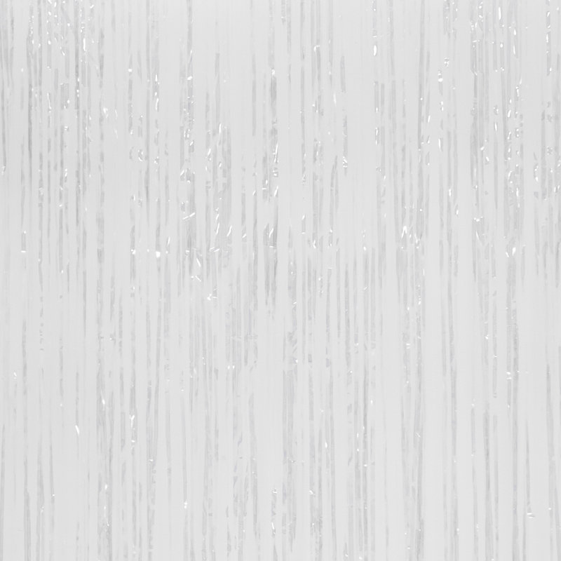 Centres de table jetables en plastique Sparkling, Blanc