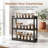 3-Tier Adjustable Wall Mount Spice Rack, Black